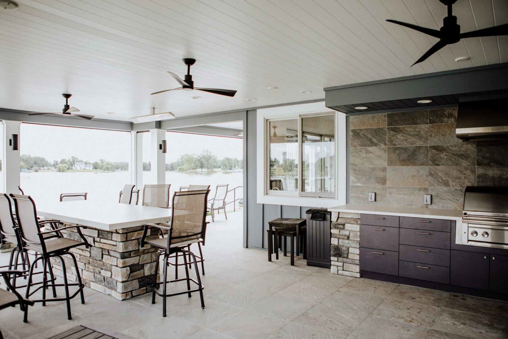 Michigan Valley Homes - The Triplets Home - outdoor kitchen